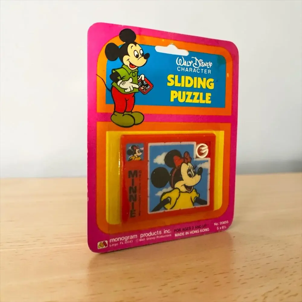 Vintage Disney Minnie Mouse Sliding Puzzle Sealed Monogram Products
